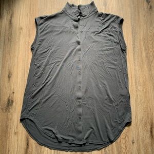 Eileen Fisher Collar Button Up Tank